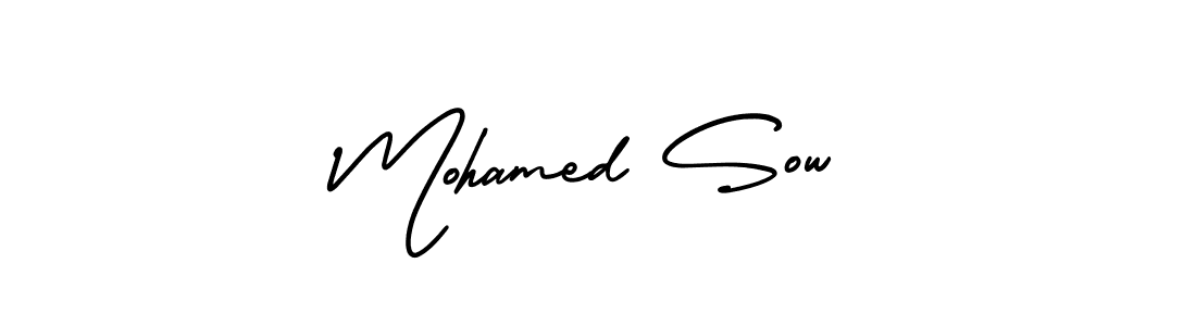 This is the best signature style for the Mohamed Sow name. Also you like these signature font (AmerikaSignatureDemo-Regular). Mix name signature. Mohamed Sow signature style 3 images and pictures png