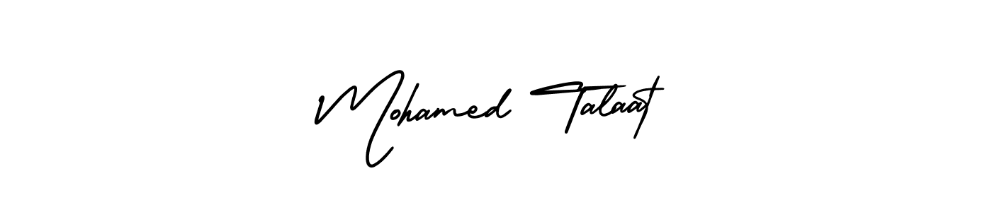 The best way (AmerikaSignatureDemo-Regular) to make a short signature is to pick only two or three words in your name. The name Mohamed Talaat include a total of six letters. For converting this name. Mohamed Talaat signature style 3 images and pictures png
