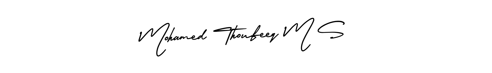 Also we have Mohamed Thoufeeq M S name is the best signature style. Create professional handwritten signature collection using AmerikaSignatureDemo-Regular autograph style. Mohamed Thoufeeq M S signature style 3 images and pictures png