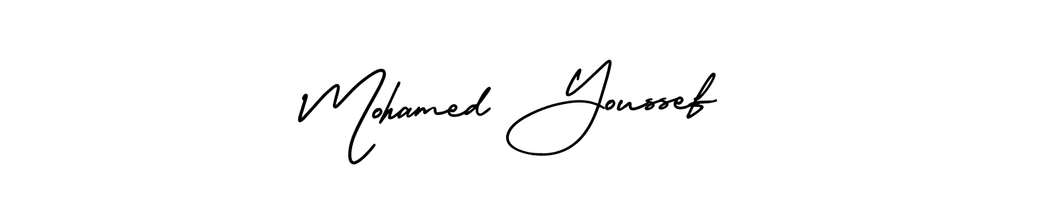 Mohamed Youssef stylish signature style. Best Handwritten Sign (AmerikaSignatureDemo-Regular) for my name. Handwritten Signature Collection Ideas for my name Mohamed Youssef. Mohamed Youssef signature style 3 images and pictures png