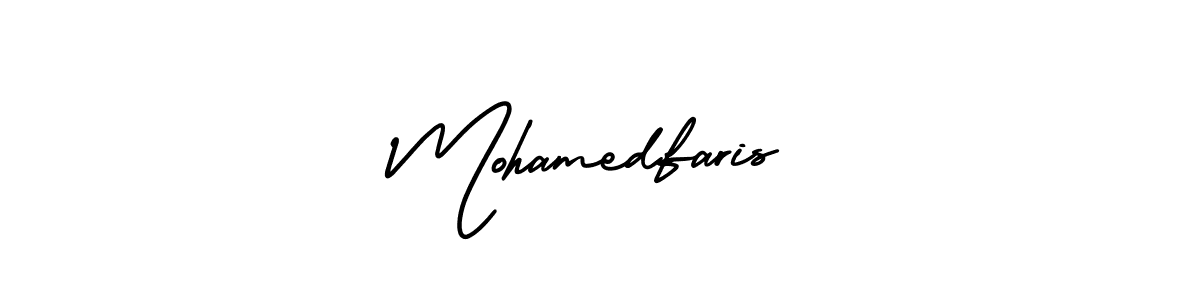 Mohamedfaris stylish signature style. Best Handwritten Sign (AmerikaSignatureDemo-Regular) for my name. Handwritten Signature Collection Ideas for my name Mohamedfaris. Mohamedfaris signature style 3 images and pictures png