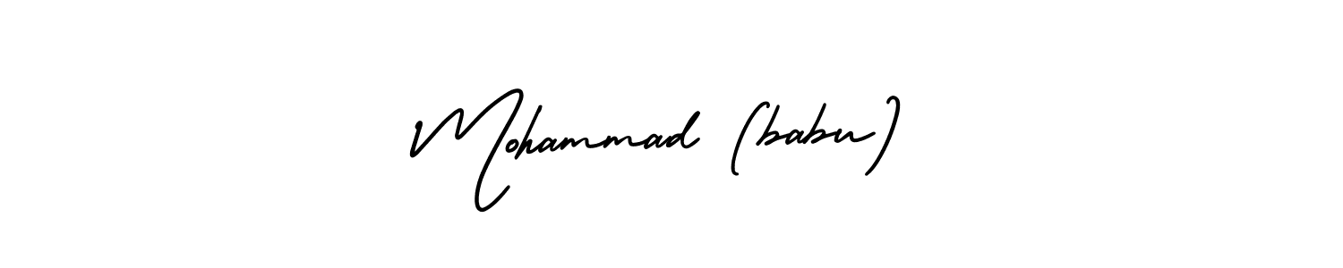 Make a beautiful signature design for name Mohammad (babu). Use this online signature maker to create a handwritten signature for free. Mohammad (babu) signature style 3 images and pictures png