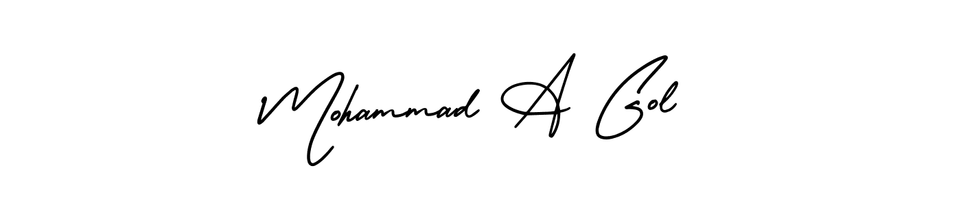 Make a beautiful signature design for name Mohammad A Gol. Use this online signature maker to create a handwritten signature for free. Mohammad A Gol signature style 3 images and pictures png