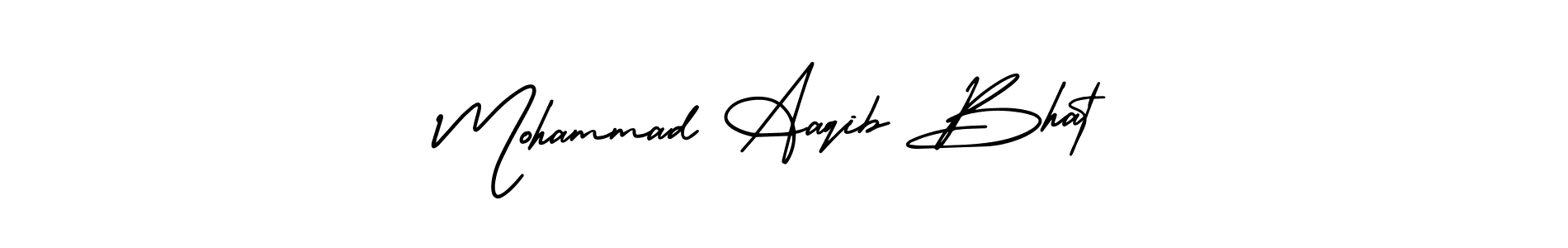 How to make Mohammad Aaqib Bhat signature? AmerikaSignatureDemo-Regular is a professional autograph style. Create handwritten signature for Mohammad Aaqib Bhat name. Mohammad Aaqib Bhat signature style 3 images and pictures png