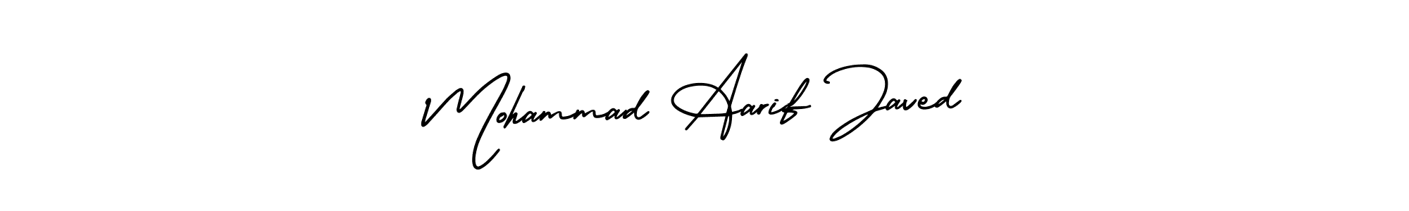 How to make Mohammad Aarif Javed signature? AmerikaSignatureDemo-Regular is a professional autograph style. Create handwritten signature for Mohammad Aarif Javed name. Mohammad Aarif Javed signature style 3 images and pictures png