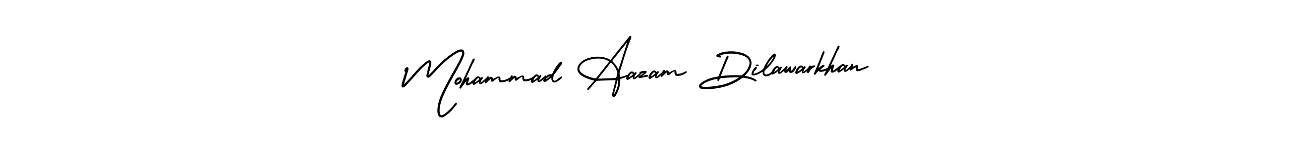 It looks lik you need a new signature style for name Mohammad Aazam Dilawarkhan. Design unique handwritten (AmerikaSignatureDemo-Regular) signature with our free signature maker in just a few clicks. Mohammad Aazam Dilawarkhan signature style 3 images and pictures png