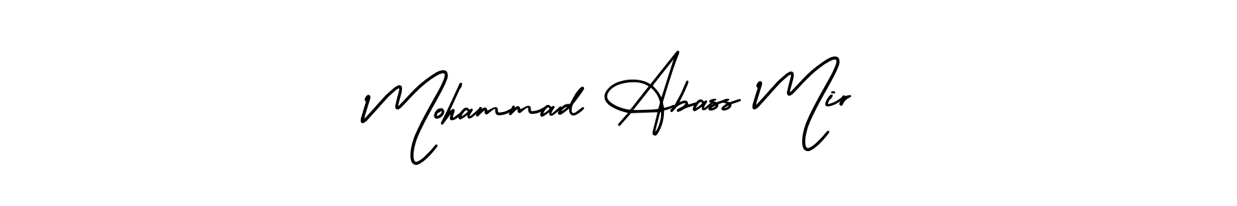 Make a short Mohammad Abass Mir signature style. Manage your documents anywhere anytime using AmerikaSignatureDemo-Regular. Create and add eSignatures, submit forms, share and send files easily. Mohammad Abass Mir signature style 3 images and pictures png
