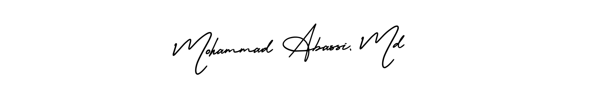 Design your own signature with our free online signature maker. With this signature software, you can create a handwritten (AmerikaSignatureDemo-Regular) signature for name Mohammad Abassi, Md. Mohammad Abassi, Md signature style 3 images and pictures png