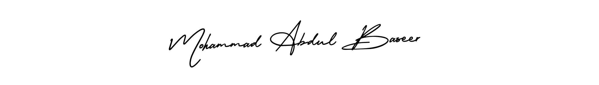 if you are searching for the best signature style for your name Mohammad Abdul Baseer. so please give up your signature search. here we have designed multiple signature styles  using AmerikaSignatureDemo-Regular. Mohammad Abdul Baseer signature style 3 images and pictures png