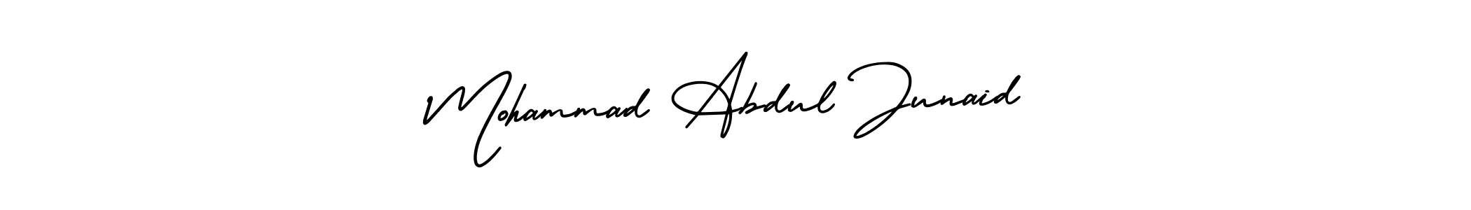 Use a signature maker to create a handwritten signature online. With this signature software, you can design (AmerikaSignatureDemo-Regular) your own signature for name Mohammad Abdul Junaid. Mohammad Abdul Junaid signature style 3 images and pictures png