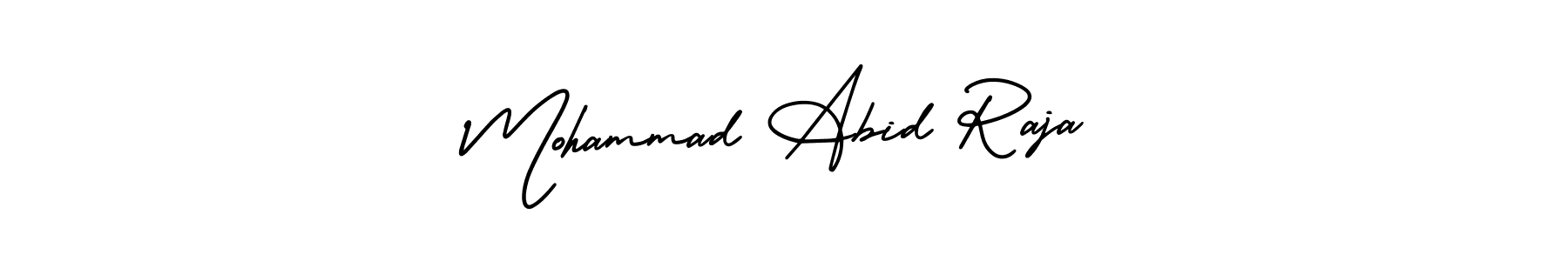 How to make Mohammad Abid Raja signature? AmerikaSignatureDemo-Regular is a professional autograph style. Create handwritten signature for Mohammad Abid Raja name. Mohammad Abid Raja signature style 3 images and pictures png