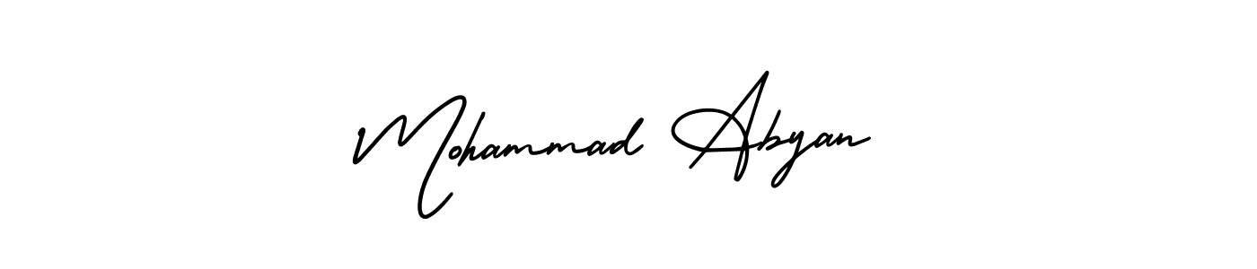 Best and Professional Signature Style for Mohammad Abyan. AmerikaSignatureDemo-Regular Best Signature Style Collection. Mohammad Abyan signature style 3 images and pictures png
