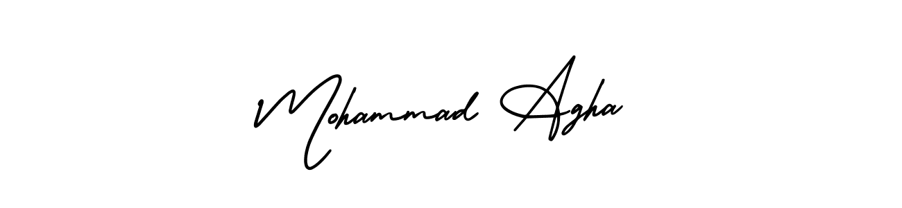 AmerikaSignatureDemo-Regular is a professional signature style that is perfect for those who want to add a touch of class to their signature. It is also a great choice for those who want to make their signature more unique. Get Mohammad Agha name to fancy signature for free. Mohammad Agha signature style 3 images and pictures png