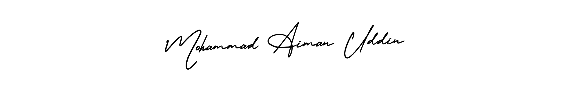 Also we have Mohammad Aiman Uddin name is the best signature style. Create professional handwritten signature collection using AmerikaSignatureDemo-Regular autograph style. Mohammad Aiman Uddin signature style 3 images and pictures png