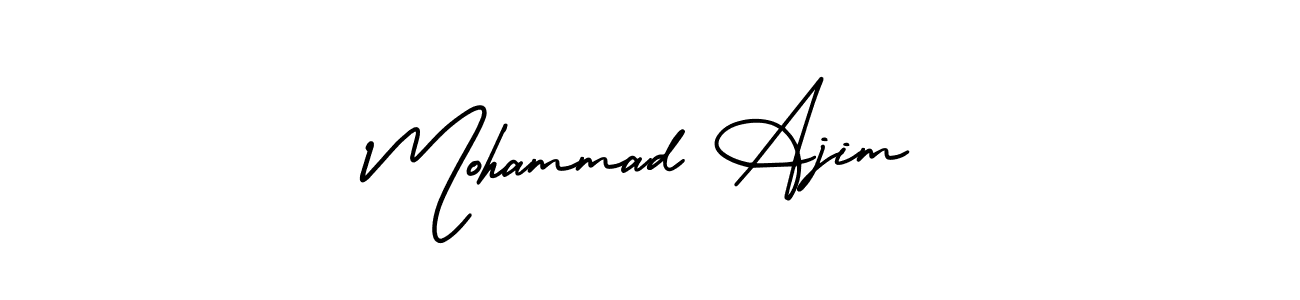 Use a signature maker to create a handwritten signature online. With this signature software, you can design (AmerikaSignatureDemo-Regular) your own signature for name Mohammad Ajim. Mohammad Ajim signature style 3 images and pictures png