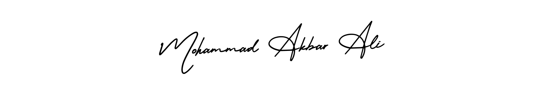 Use a signature maker to create a handwritten signature online. With this signature software, you can design (AmerikaSignatureDemo-Regular) your own signature for name Mohammad Akbar Ali. Mohammad Akbar Ali signature style 3 images and pictures png