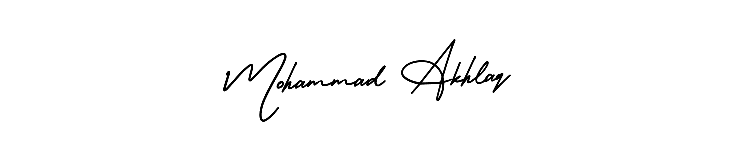 Also You can easily find your signature by using the search form. We will create Mohammad Akhlaq name handwritten signature images for you free of cost using AmerikaSignatureDemo-Regular sign style. Mohammad Akhlaq signature style 3 images and pictures png