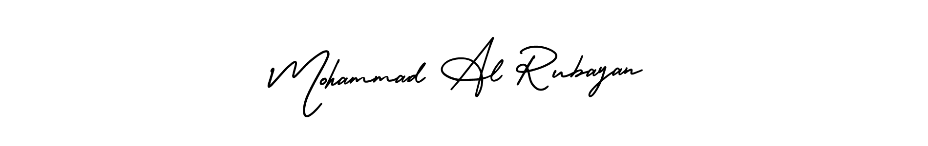 if you are searching for the best signature style for your name Mohammad Al Rubayan. so please give up your signature search. here we have designed multiple signature styles  using AmerikaSignatureDemo-Regular. Mohammad Al Rubayan signature style 3 images and pictures png