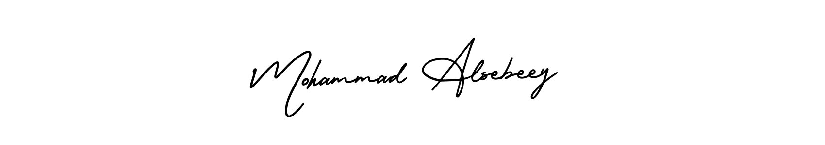 It looks lik you need a new signature style for name Mohammad Alsebeey. Design unique handwritten (AmerikaSignatureDemo-Regular) signature with our free signature maker in just a few clicks. Mohammad Alsebeey signature style 3 images and pictures png