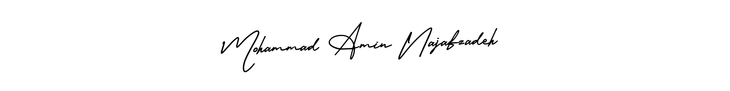 Make a beautiful signature design for name Mohammad Amin Najafzadeh. With this signature (AmerikaSignatureDemo-Regular) style, you can create a handwritten signature for free. Mohammad Amin Najafzadeh signature style 3 images and pictures png