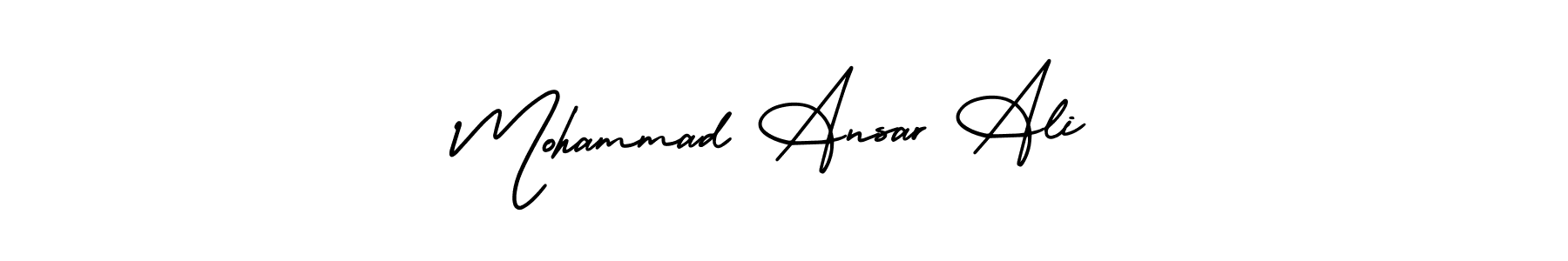 Make a beautiful signature design for name Mohammad Ansar Ali. With this signature (AmerikaSignatureDemo-Regular) style, you can create a handwritten signature for free. Mohammad Ansar Ali signature style 3 images and pictures png