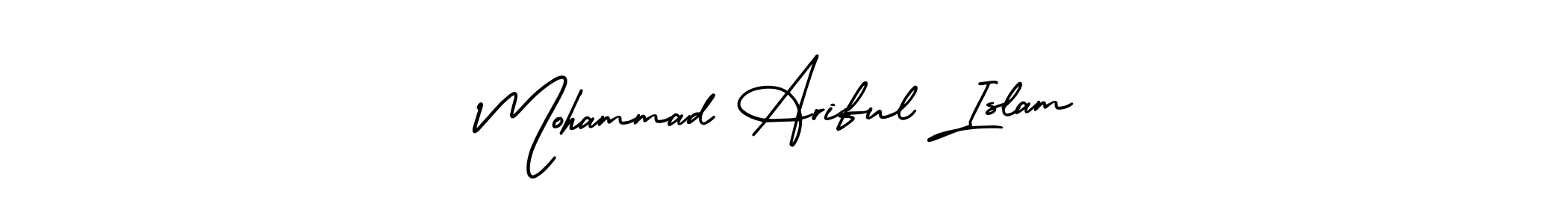 It looks lik you need a new signature style for name Mohammad Ariful Islam. Design unique handwritten (AmerikaSignatureDemo-Regular) signature with our free signature maker in just a few clicks. Mohammad Ariful Islam signature style 3 images and pictures png