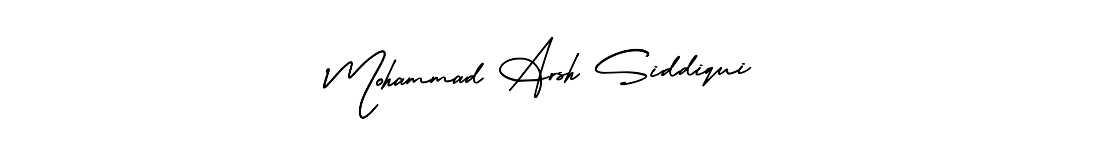 Also You can easily find your signature by using the search form. We will create Mohammad Arsh Siddiqui name handwritten signature images for you free of cost using AmerikaSignatureDemo-Regular sign style. Mohammad Arsh Siddiqui signature style 3 images and pictures png