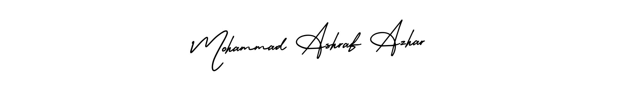 AmerikaSignatureDemo-Regular is a professional signature style that is perfect for those who want to add a touch of class to their signature. It is also a great choice for those who want to make their signature more unique. Get Mohammad Ashraf Azhar name to fancy signature for free. Mohammad Ashraf Azhar signature style 3 images and pictures png