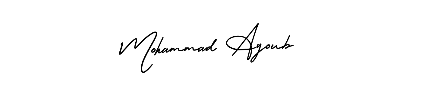 Create a beautiful signature design for name Mohammad Ayoub. With this signature (AmerikaSignatureDemo-Regular) fonts, you can make a handwritten signature for free. Mohammad Ayoub signature style 3 images and pictures png