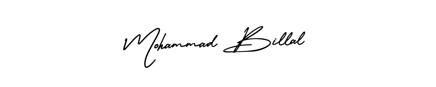How to make Mohammad Billal signature? AmerikaSignatureDemo-Regular is a professional autograph style. Create handwritten signature for Mohammad Billal name. Mohammad Billal signature style 3 images and pictures png