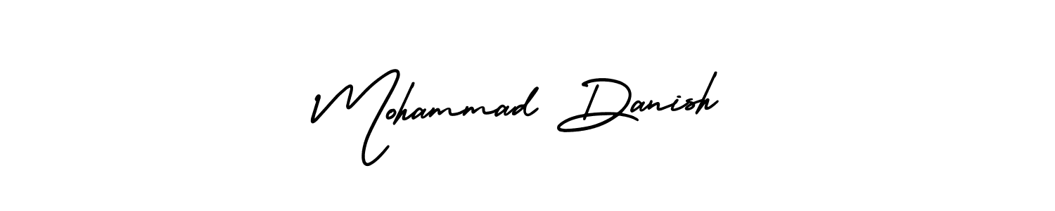 How to make Mohammad Danish name signature. Use AmerikaSignatureDemo-Regular style for creating short signs online. This is the latest handwritten sign. Mohammad Danish signature style 3 images and pictures png