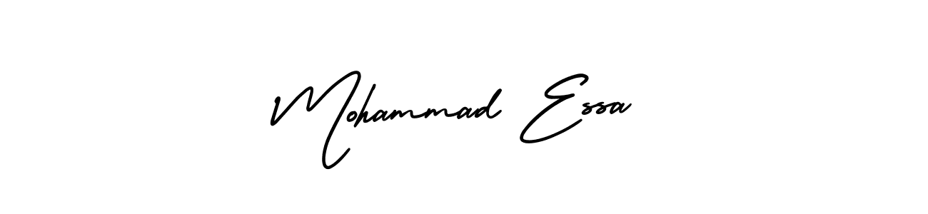 Make a short Mohammad Essa signature style. Manage your documents anywhere anytime using AmerikaSignatureDemo-Regular. Create and add eSignatures, submit forms, share and send files easily. Mohammad Essa signature style 3 images and pictures png