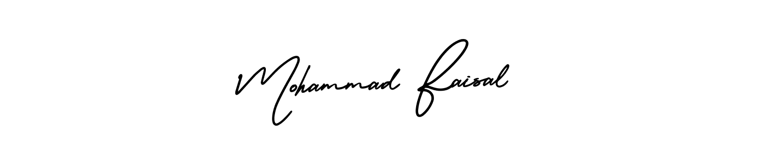 It looks lik you need a new signature style for name Mohammad Faisal. Design unique handwritten (AmerikaSignatureDemo-Regular) signature with our free signature maker in just a few clicks. Mohammad Faisal signature style 3 images and pictures png