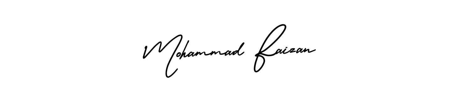 Make a beautiful signature design for name Mohammad Faizan. With this signature (AmerikaSignatureDemo-Regular) style, you can create a handwritten signature for free. Mohammad Faizan signature style 3 images and pictures png