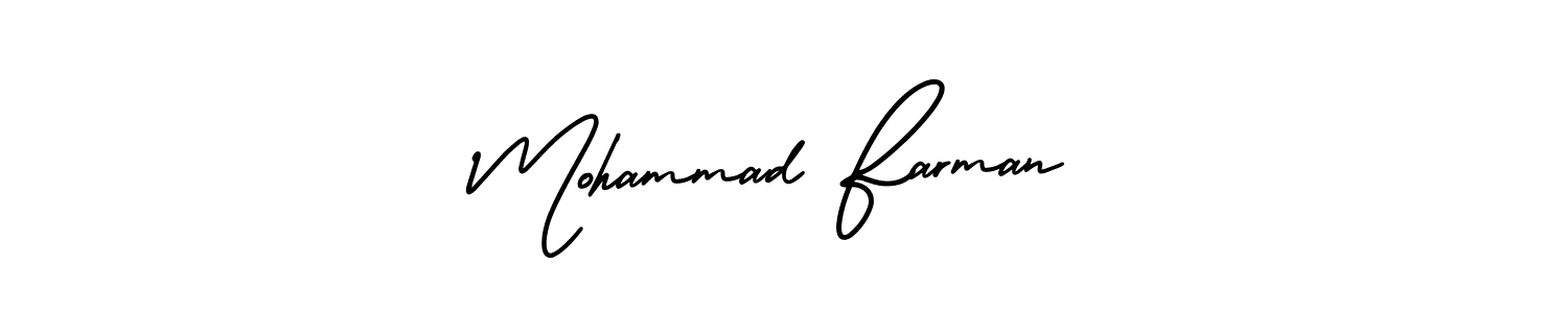 Also we have Mohammad Farman name is the best signature style. Create professional handwritten signature collection using AmerikaSignatureDemo-Regular autograph style. Mohammad Farman signature style 3 images and pictures png