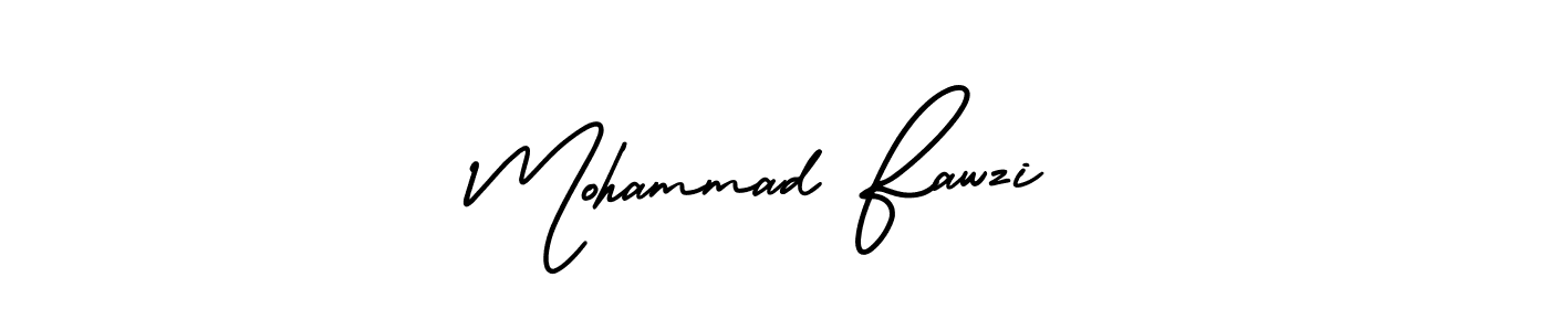 Design your own signature with our free online signature maker. With this signature software, you can create a handwritten (AmerikaSignatureDemo-Regular) signature for name Mohammad Fawzi. Mohammad Fawzi signature style 3 images and pictures png