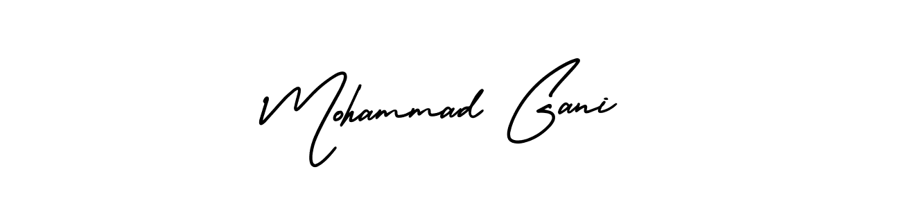 Make a beautiful signature design for name Mohammad Gani. With this signature (AmerikaSignatureDemo-Regular) style, you can create a handwritten signature for free. Mohammad Gani signature style 3 images and pictures png