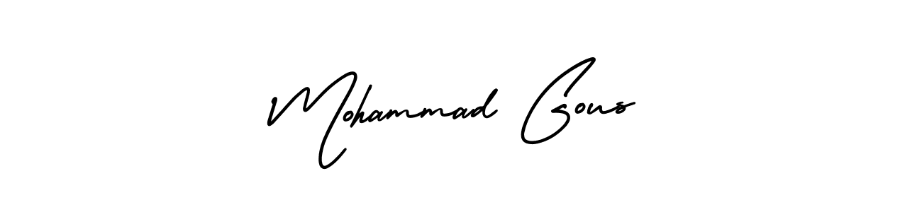 How to Draw Mohammad Gous signature style? AmerikaSignatureDemo-Regular is a latest design signature styles for name Mohammad Gous. Mohammad Gous signature style 3 images and pictures png