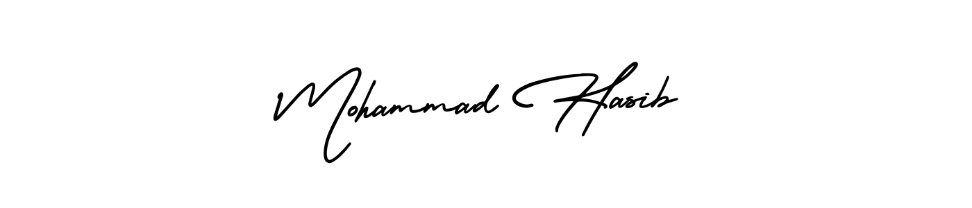 if you are searching for the best signature style for your name Mohammad Hasib. so please give up your signature search. here we have designed multiple signature styles  using AmerikaSignatureDemo-Regular. Mohammad Hasib signature style 3 images and pictures png