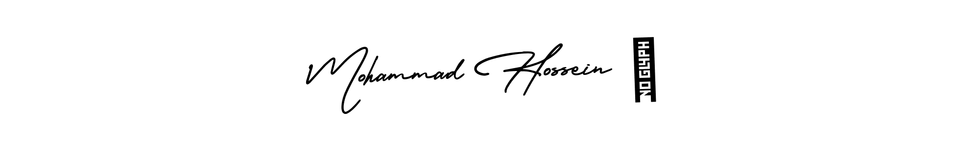 How to Draw Mohammad Hossein ❤ signature style? AmerikaSignatureDemo-Regular is a latest design signature styles for name Mohammad Hossein ❤. Mohammad Hossein ❤ signature style 3 images and pictures png