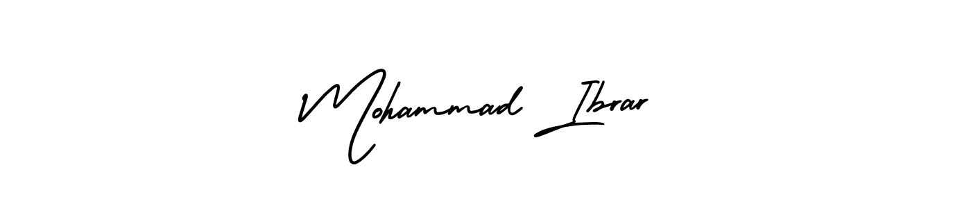 How to make Mohammad Ibrar name signature. Use AmerikaSignatureDemo-Regular style for creating short signs online. This is the latest handwritten sign. Mohammad Ibrar signature style 3 images and pictures png