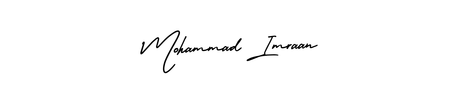 Best and Professional Signature Style for Mohammad Imraan. AmerikaSignatureDemo-Regular Best Signature Style Collection. Mohammad Imraan signature style 3 images and pictures png