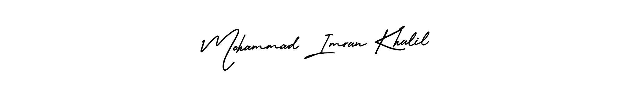 Use a signature maker to create a handwritten signature online. With this signature software, you can design (AmerikaSignatureDemo-Regular) your own signature for name Mohammad Imran Khalil. Mohammad Imran Khalil signature style 3 images and pictures png