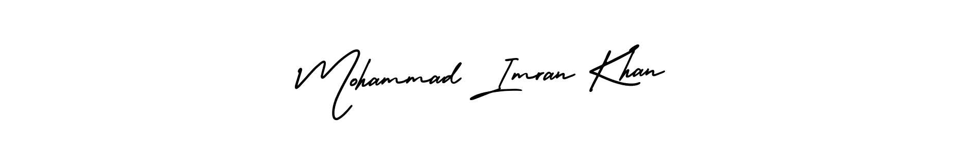 Make a short Mohammad Imran Khan signature style. Manage your documents anywhere anytime using AmerikaSignatureDemo-Regular. Create and add eSignatures, submit forms, share and send files easily. Mohammad Imran Khan signature style 3 images and pictures png