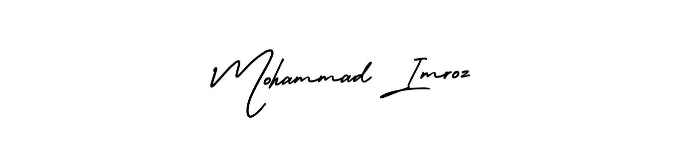 Best and Professional Signature Style for Mohammad Imroz. AmerikaSignatureDemo-Regular Best Signature Style Collection. Mohammad Imroz signature style 3 images and pictures png