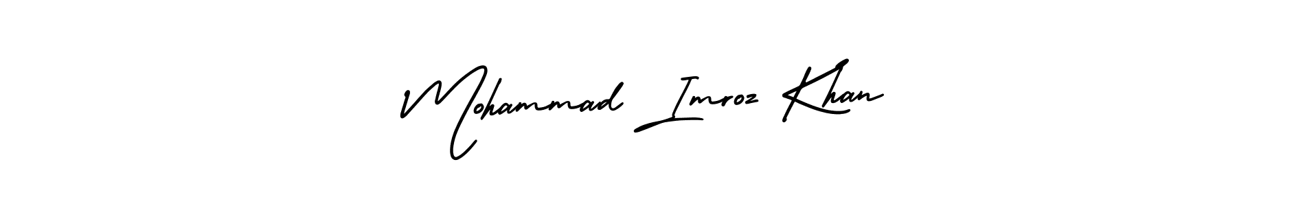 Create a beautiful signature design for name Mohammad Imroz Khan. With this signature (AmerikaSignatureDemo-Regular) fonts, you can make a handwritten signature for free. Mohammad Imroz Khan signature style 3 images and pictures png