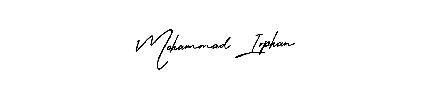 if you are searching for the best signature style for your name Mohammad Irphan. so please give up your signature search. here we have designed multiple signature styles  using AmerikaSignatureDemo-Regular. Mohammad Irphan signature style 3 images and pictures png