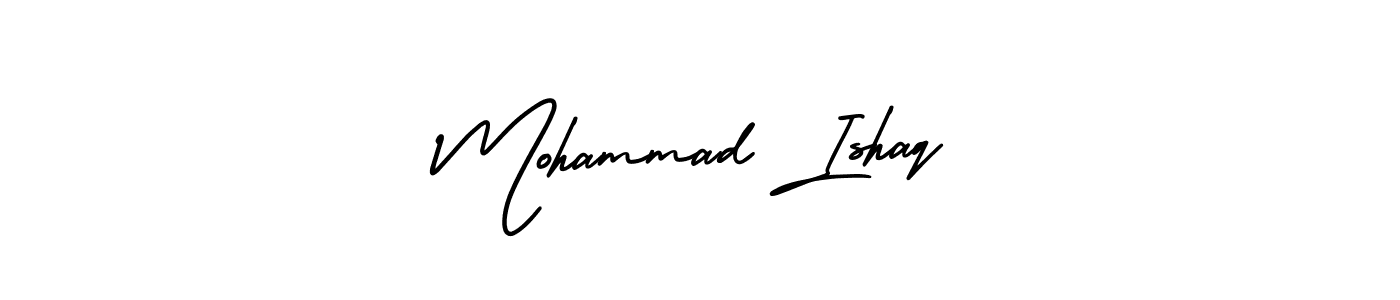 AmerikaSignatureDemo-Regular is a professional signature style that is perfect for those who want to add a touch of class to their signature. It is also a great choice for those who want to make their signature more unique. Get Mohammad Ishaq name to fancy signature for free. Mohammad Ishaq signature style 3 images and pictures png