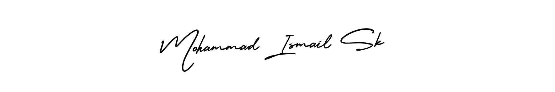 This is the best signature style for the Mohammad Ismail Sk name. Also you like these signature font (AmerikaSignatureDemo-Regular). Mix name signature. Mohammad Ismail Sk signature style 3 images and pictures png