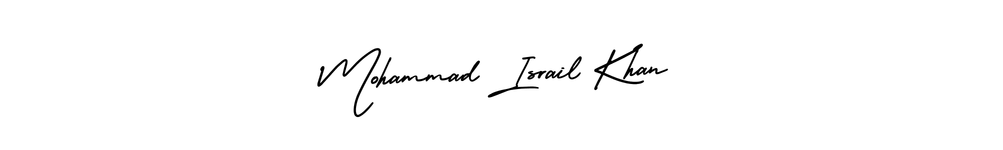 It looks lik you need a new signature style for name Mohammad Israil Khan. Design unique handwritten (AmerikaSignatureDemo-Regular) signature with our free signature maker in just a few clicks. Mohammad Israil Khan signature style 3 images and pictures png